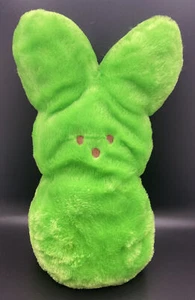 Peeps Green Just Born Plush 15” Shaggy Peep Bunny Marshmallow Easter Candy Toy - Photo 1/6