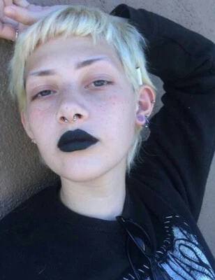 Pixie Cut Blonde Human Hair Wig Heat Resistant No Lace Front Wig Natural Hair  - Image 1 of 4