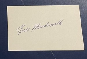 1950's Debut 3x5 Index Cards Tough Deceased ($10-$15 each) (You pick from list)