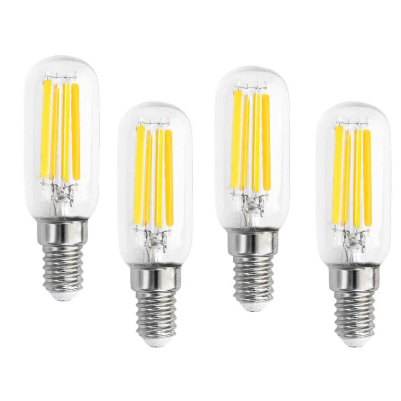 4X E14 T25 LED Filament Bulb Tube 7W E60W Clear 806lm Warm White 2700K - Image 1 of 2
