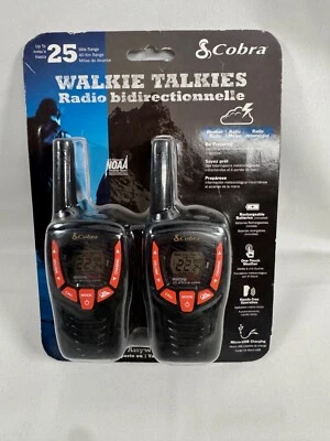 Cobra ACXT345 HD Two Way Walkie Talkies Set - Black - Image 1 of 2