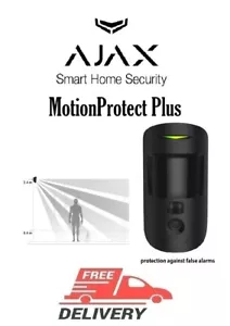Detector de movimiento inalámbrico Ajax MotionProtect Plus con sensor de microondas, negro - Imagen 1 de 1