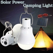 Solar LED Bulb Lights Portable Outdoor Camping Tent Lamps white Energy I6X8