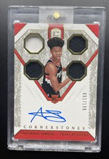 Anfernee Simons 2018-19 Cornerstones #172 Rookie Jersey Auto On Card #051/199