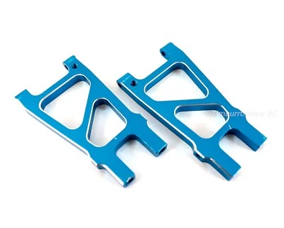 HSP 188021 CNC Aluminum Rear Lower Suspension Arms, Blue for Redcat Volcano S30 - Image 1 of 2