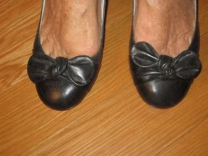 La Fenice Distressed black slingback Size 10 - Picture 1 of 6