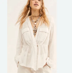 Camisa Top We The Free Free People Safari Envolvente Para Mujer Pequeña - Imagen 1 de 6