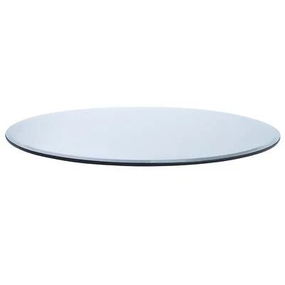 Mesa redonda transparente de vidrio templado transparente de 21" de Spancraft Glass Foto 1 de 4