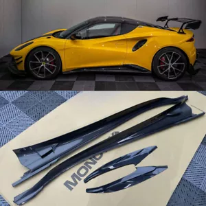 Carbon Monotek style Side Skirts Extension Spoiler For Lotus Emira 2023-2025 - Picture 1 of 9