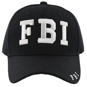 NEU! FBI BASEBALLKAPPE BASEBALLKAPPE MÜTZE SCHWARZ - Bild 1 von 4