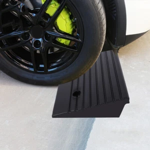 2pcs Portable Rubber Curb Ramps for Car Scooter Motorbike Wheelchair Threshold - Picture 1 of 7