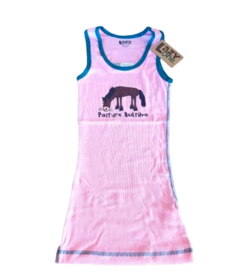 Lazyone Women Pyjama Tank PJ Tops Nightwear Cotton T-Shirts Pasture Bedtime D73 - Image 1 of 3