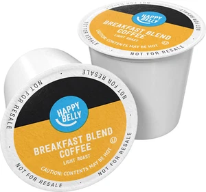 Amazon Brand -  Light Roast Coffee Pods, Breakfast Blend, Compatible with Keurig - Picture 1 of 12