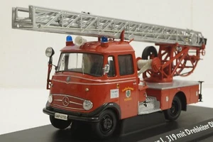 Mercedes L 319 "Feuerwehr" mit Drehleiter DL 18, 02807, Schuco 1:43 - Picture 1 of 13
