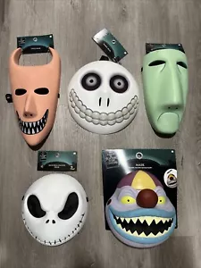 Nightmare Before Christmas Spirit Halloween 5 Masken Set Jack Lock Shock Barrel - Bild 1 von 6