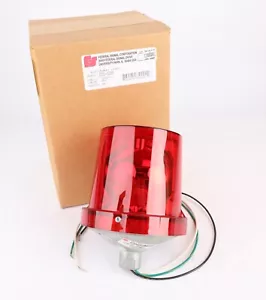 Federal Signal 225-120R Electraray Rotating Warning Light, Red, 120VAC - Picture 1 of 7