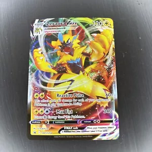 Juego de cartas coleccionables Pokémon Zeraora VMAX SWSH264 (promoción estrella negra) casi como nuevo - Imagen 1 de 1