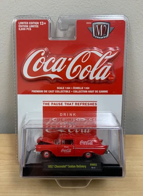 2018 M2 Machines Coca-Cola 1957 Chevrolet Sedan Delivery RW02 18-11 MIP Read - Image 1 of 4