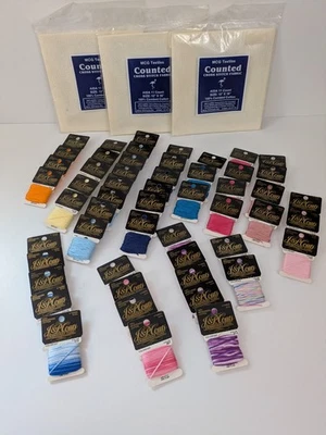 J&P Coats Embroidery Floss Solid Variegated Lot of 53 - Image 1 of 4