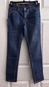 JORDACHE Youth Girls Jeans Denim Glitter Skinny Stretch Blue Size 14 Slim - Picture 1 of 14