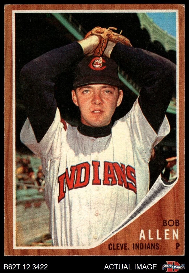 1962 Topps #543 Bob Allen Indians SHORT-PRINT 4 - VG/EX - Image 1 of 1