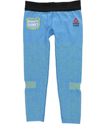 Calça atlética de compressão Reebok feminina CrossFit 2020, azul, pequena - Imagem 1 de 2