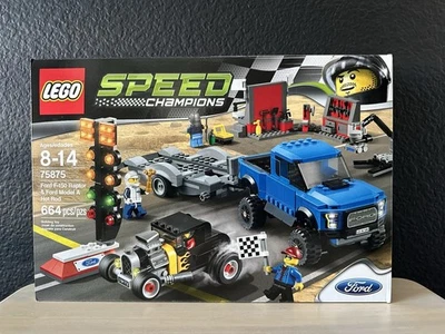 Brand New LEGO SPEED CHAMPIONS: Ford F-150 Raptor & Ford Model A Hot Rod (75875) - Image 1 of 4