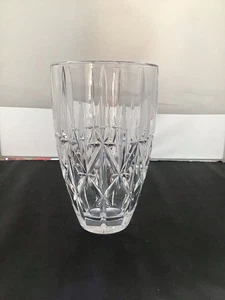 Waterford Marquis Glitzer Muster geschliffenes Kristallglas Blumenvase 9" hoch. - Bild 1 von 9