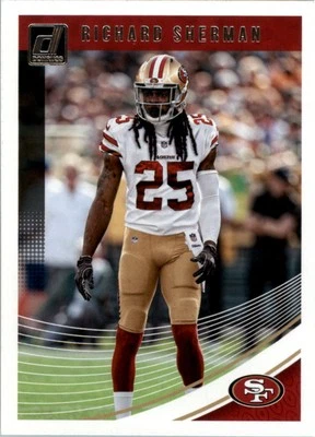 2018 Donruss Aqueous Test #258 Richard Sherman - FB - Image 1 of 2