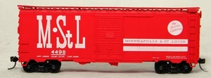 HO Accurail #1518 40' AAR Steel Boxcar M&StL #4498 Built Up - Picture 1 of 5