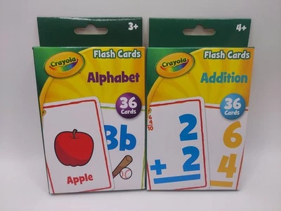 Crayola Flash Tarjetas Alfabeto y Adición Combo Pack 36ct Edades 3+ Foto 1 de 4