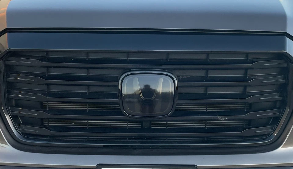 For 2018-2023 Ridgeline Front Emblem Insert Decal Vinyl Dark Smoke - Image 1 of 1