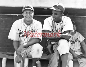 1948 Brookyln Dodgers Roy Campanella & Jackie Robinson  8 X 10 Photo Picture - Picture 1 of 1