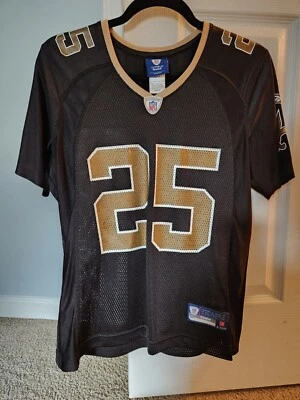 Camiseta para mujer Reebok NFL New Orleans Saints # 25 Reggie Bush Foto 1 de 3
