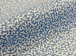 DESIGNERS GUILD CORNFLOWER BLUE "PEAWEED" ENGLISH COTTON FLORAL PRINT FABRIC - Picture 1 of 3