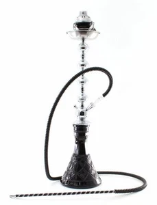 1- Manguera Shisha Negro Láser Pipa Clearence Fumar Cachimba Set Venta + Cubierta de Viento bl - Imagen 1 de 7