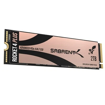 SABRENT Rocket 4Plus NVMe 4.0 Gen4 PCIe M.2 SSD R/W 7100/6600MB/s