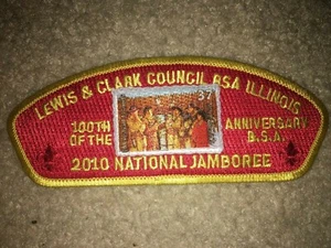 Patch Boy Scout Lewis Clark Illinois RED BSA Council 2010 National Jamboree JSP - Foto 1 di 1