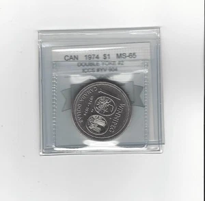 1974 DY #2, Coin Mart Graded Canadian Dollar **MS-65**ICCS # YV 904 - Picture 1 of 8