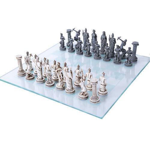 Famiglia Modern Stainless Steel Chess Set