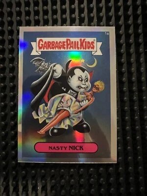 💥Nasty Nick 2013 Garbage Pail Kids Chrome 1st Series 1 Base Refractor 1a GPK A3 - Image 1 of 2