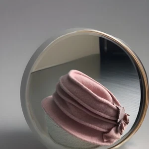 Ladies Beret Sunday Hat by Forbusite New w/o tags Pastel Pink, Rose - Picture 1 of 6