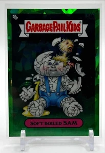 2020 Garbage Pail Kids Sapphire Green Refractor /50 Soft Boiled Sam 58b - Bild 1 von 2