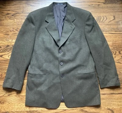 Chaqueta Blazer Abrigo Deportivo Giorgio Armani 100% Lana Para Hombre Talla 41R Hecho en Italia Foto 1 de 4