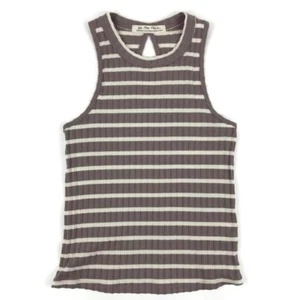 NEW Free People Fired Up Stripe Tank Women's XS Keyhole Crew Neck Sleeveless - Picture 1 of 11