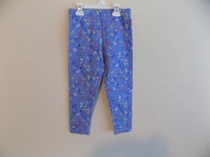 CARTERS KID GIRLS 8 / 8A LEGGINGS BLUE W / FLOWER PRINT - Picture 1 of 4