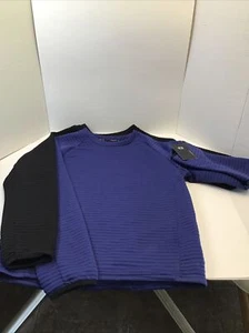 Boys Long Sleeve Pullover “Layer8” XXL (14/16)Burgundy & Black - Picture 1 of 5