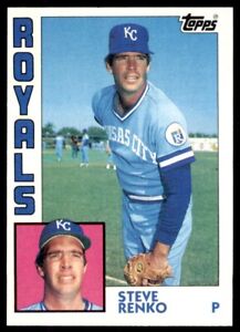 1984 Topps Cards Steve Renko p Kansas City Royals #444