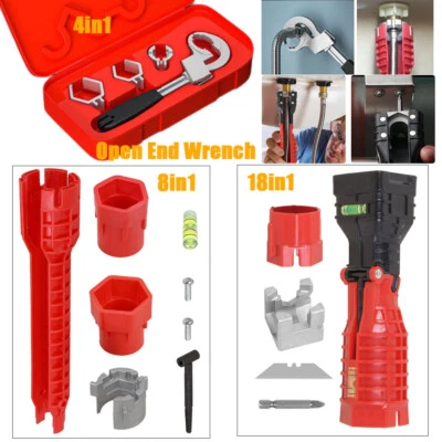 18 in1 Sink Basin Multifunction Faucet Wrench Install Tap Spanner Installer Tool - Image 1 of 4