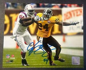 CHAMP BAILEY Signed 8x10 Throwback Game Denver Broncos Photo - Autographed